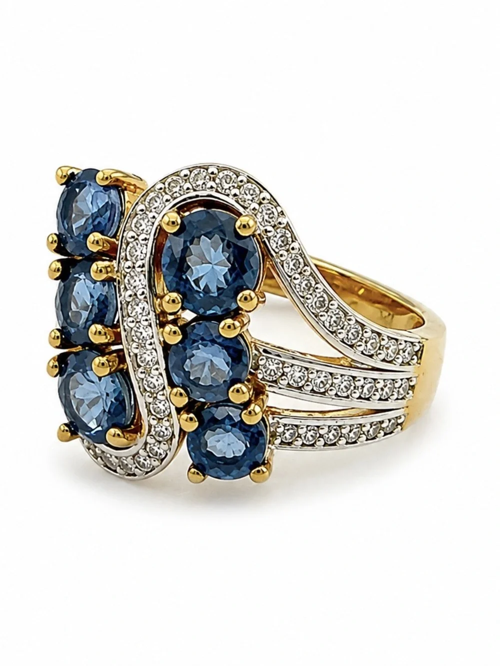 MACY’S • Blue Tanzanite Crystal September Birthstone Ring